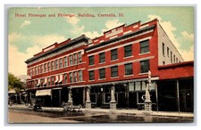 CENTRALIA IL ~ Hotel Pittenger Street view Illinois picture