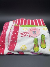 Vintage LOLITA Towel Beach Flip Flops  NWT Cotton Vibrant Kitschy New Old Stock picture