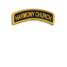 HARMONY CHURCH Embroidered Tab - US Army Infantry - (11 Bravo) Fort Benning, GA picture
