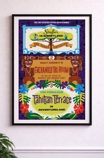 36x54 RARE 1962 Plaza Pavilion Tiki Room & Tahitian Terrace Attraction Poster picture