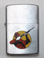 Vintage 1991 Zippo Lighter Sports Series Hunter Orange Camo Brushed   #LAR0010 picture
