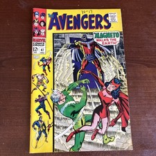 MARKED Avengers #47 1st Dane Whitman; Magneto, Scarlet Witch, Hawkeye picture