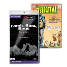 NEW (50 CT) BCW Silver / Regular Comic Bag picture