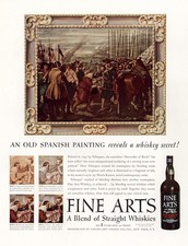 1941 Fine Arts Whiskies: Old Spanish Painting Whiskey Secret Vintage Print Ad picture