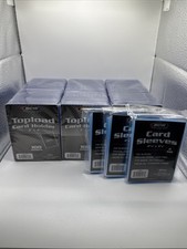 BCW 3X4 35pt 300 Toploaders for Standard Cards  and 300 BCW Soft Sleeves picture