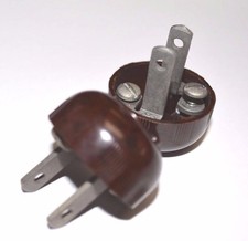2-PK NOSTALGIC Electrical PLUGS Vintage AMAZING Retro NEW 8101P picture