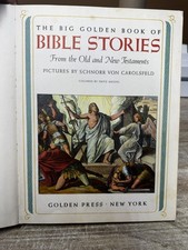 The Big Golden Book of Bible Stories Vintage 1961 4th Printing c1958 Children picture