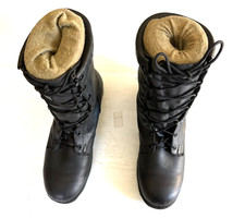 GENUINE US ARMY BLACK  LEATHER ALTAMA SPEEDLACE COMBAT BOOT (6 1/2 WIDE) picture