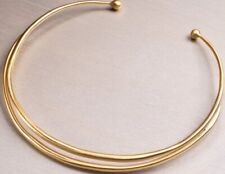 OTM Fashion Jewelry BRASS GOLDTONE FINISHED NECK COLLAR Retired Last One picture