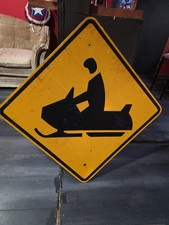 SNOWMOBILE Crossing Metal Caution Sign 6