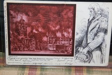 1906 SAN FRANCISCO FIRE DISASTER, 1906 POSTCARD ANTIQUE 120 YEARS OLD picture