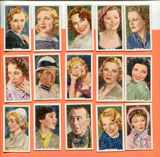 1939 GALLAHER LTD. MY FAVORITE PART 15 DIFFERENT TOBACCO CARD LOT picture