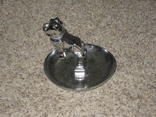 VTG Mack Truck Chrome Bulldog Hood Ornament Cigar Pipe Ashtray Patent #87931 picture