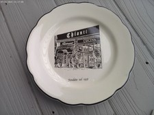 CHIANTI Los Angeles Vintage MELROSE Italian Restaurant Ceramic CHINA Plate picture