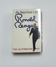 Ronald Reagan Signed An American Life 1990 First Edition Autobiography picture
