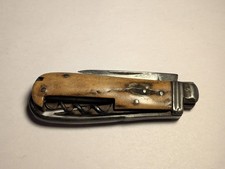 Rare Antique Walden Farriers Horsemans Multi Tool Pocket Knife See Pics picture