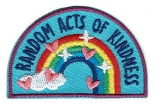 Girl Boy Cub RANDOM ACTS OF KINDNESS Good Deed Fun Patches Badges SCOUT GUIDE picture
