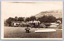 K43/ Interesting RPPC Postcard c1910 BR&P Railroad Yards Men Crew 400 picture