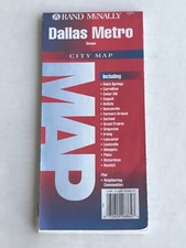1993 Rand McNally road map of Dallas Metro, Texas picture