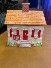 Vintage 1992 Nestle Toll House Ceramic Cookie Jar House New in the Box picture