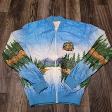 Vintage 80s Moosehead Beer Canadian Lager Tyvek Thin Paper Jacket picture