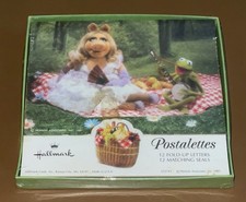 Unused Vintage 1981 Postalettes Muppets Miss Piggy & Kermit 11 Cards & Stickers picture
