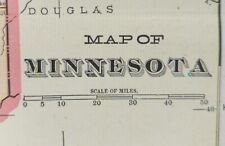 Vintage 1902 MINNESOTA Map 14