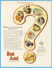 1928 Bon Ami Cleanser Cake Powder Vintage 1920s Home Bathroom Wall Decor Ad picture