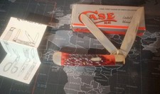 1985 CASE XX 5 DOT R6254 SS NIB RED BONE, STAINLESS STEEL  picture