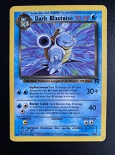 Dark Blastoise 20/82 Non-Holo Team Rocket MP picture