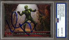 WILLEM DAFOE SIGNED 2002 TOPPS MARVEL SPIDER-MAN #76 GREEN GOBLIN PSA AUTO 10 picture