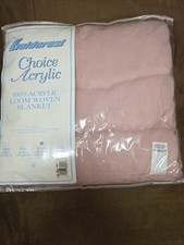 NEW Vintage Fieldcrest QUEEN SIZE Woven Blanket  in  90