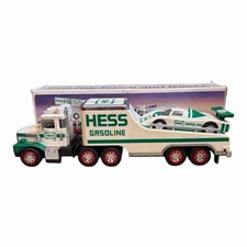 Vintage 1988 Hess Toy Truck and Insa Racer in original Packaging and Box Tested picture