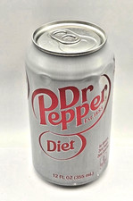 Factory Error Almost Empty Unopened Sealed Diet Dr. Pepper Soda Pop Can Gag Gift picture