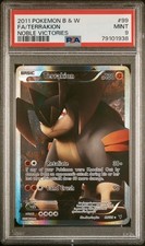 PSA 9 Terrakion Holo 99/101 Noble Victories Full Art English 2011 Pokémon TCG picture