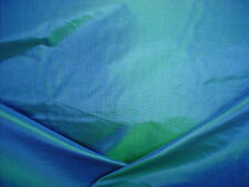 17-1/2 DONGHIA COBALT BLUE GREEN GOLD IRIDESCENT SILK DRAPERY UPHOLSTERY FABRIC  picture