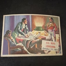 Topps 1954 Scoop The Post-Standard Non-Sport Card #148 U.S. Buys Louisiana picture