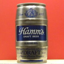 Hamm's Draft Beer 12-oz Barrel Can St Paul Minnesota & San Francisco Cal F88 B/O picture