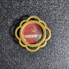 ANTIQUE CATHOLIC RELIGIOUS SAINT JOHN NEUMANN RELIC RELIQUARY THECA / I4 picture