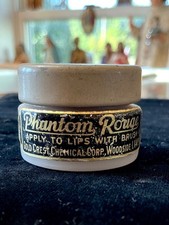 Vintage 1940s-1960s Phantom Rouge Post-Mortem Makeup Gold Crest Chemical Corp. picture