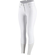 HORZE Women's Angelina Full Seat Breeches - Silicone Grip, White picture