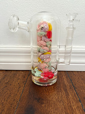 7.5” Premium Thick Glass Water Pipe Mushroom Toad Mario 14mm picture