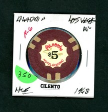 Early $5.00 Aladdin Hotel Las Vegas, Nevada Casino Chip picture