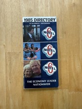 Vintage 1985 Motel 6 Directory Travel Guide Map Brochure Economy Hotel Rates USA picture