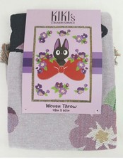 Studio Ghibli Kiki’s Delivery Service Throw Blanket Tapestry Jiji Bow Wall Art picture