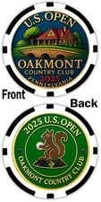 2025 US OPEN OAKMONT COUNTRY CLUB - COMMEMORATIVE POKER CHIP picture