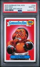 2015 Topps Garbage Pail Kids 30th Anniversary MAD MIKE Tyson 24a Card PSA 10 GEM picture