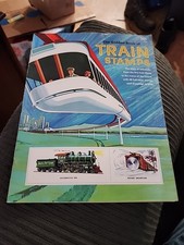 1966 Golden Book of Train Stamps  picture