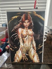 Witchblade #2 Jamie Tyndall Black Virgin Signed in Silver w/COA NM picture