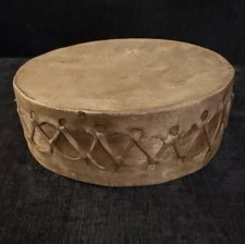 Vintage Tarahumara Aro Drum 7” MEXICO Rawhide And Wood picture